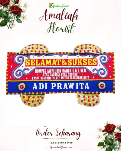 Karangan Bunga Ucapan Selamat di Arahan